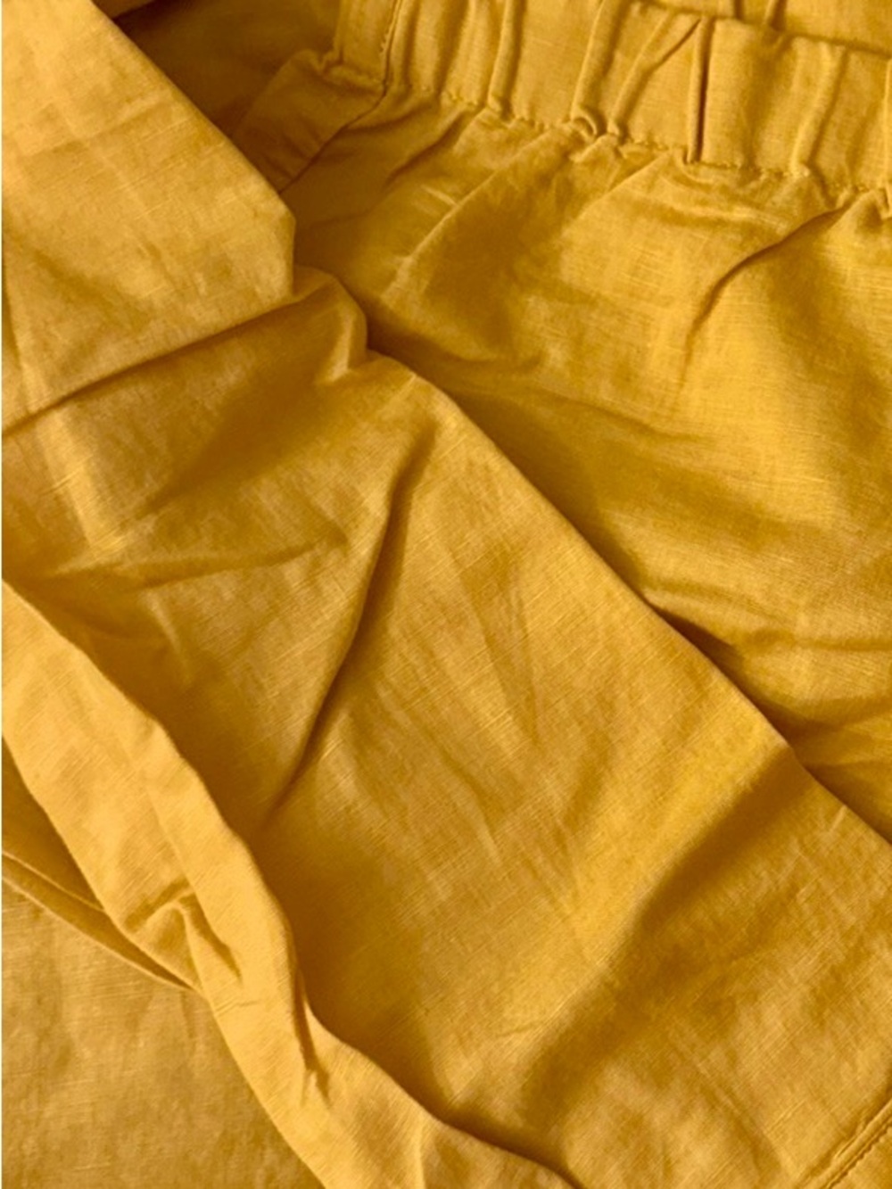 J.CREW LINEN AND COTTON PAJAMA SET - BURNISHED YELLOW - Picture 10 of 10